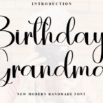 Birthday Grandma Font - Featured Image