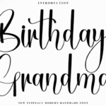 Birthday Grandma Font - Featured Image
