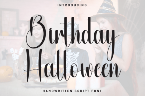 Birthday Halloween Font - Featured Image