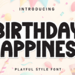 Birthday Happiness Font - Featured Image