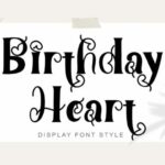 Birthday Heart Font - Featured Image