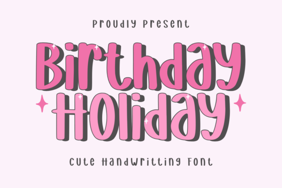 Birthday Holiday Font - Featured Image
