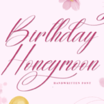 Birthday Honeymoon Font - Featured Image