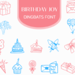 Birthday Joy Font - Featured Image
