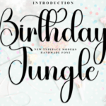 Birthday Jungle Font - Featured Image