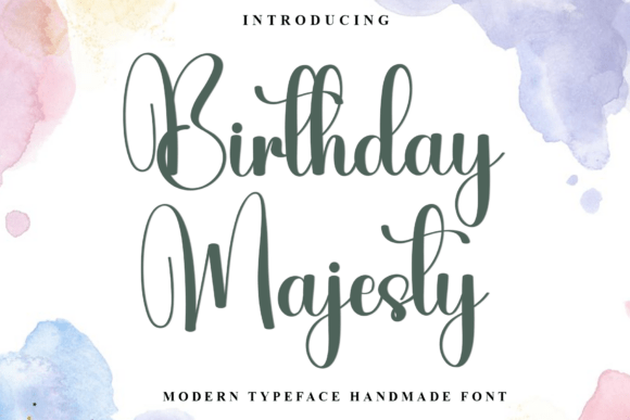 Birthday Majesty Font - Featured Image