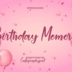 Birthday Memory Font - Featured Image