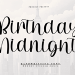 Birthday Midnighty Font - Featured Image