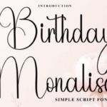 Birthday Monalisa Font - Featured Image