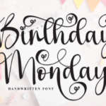 Birthday Monday Font - Featured Image