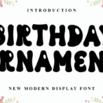 Birthday Ornament Font - Featured Image