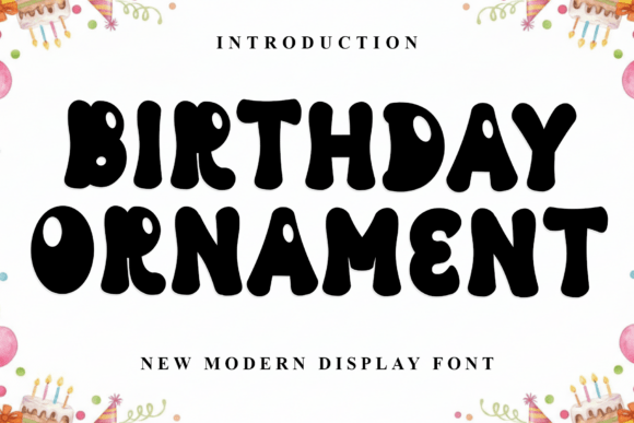 Birthday Ornament Font - Featured Image