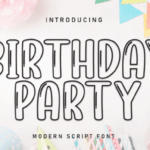 Birthday Party Font - Featured Image