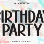Birthday Party Font - Featured Image