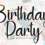Birthday Party Font - Featured Image