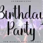 Birthday Party Font - Featured Image
