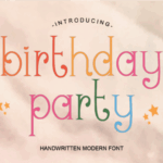 Birthday Party Font - Featured Image