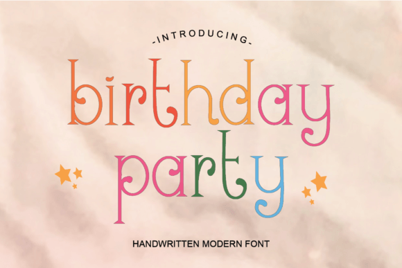 Birthday Party Font - Featured Image