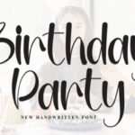 Birthday Party Font - Featured Image