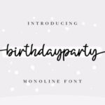 Birthday Party Font - Featured Image