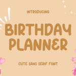 Birthday Planner Font - Featured Image