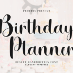 Birthday Planner Font - Featured Image