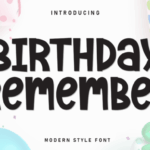 Birthday Remember Font - Featured Image