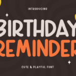 Birthday Reminder Font - Featured Image
