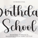 Birthday School Font - Featured Image
