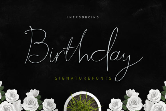 Birthday Script Font - Featured Image