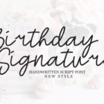 Birthday Signature Font - Featured Image