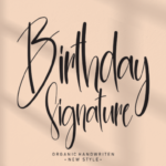 Birthday Signature Font - Featured Image