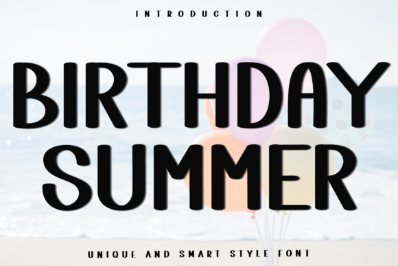 Birthday Summer Font - Featured Image
