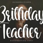 Birthday Teacher Font - Featured Image