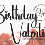 Birthday Valentine Font - Featured Image