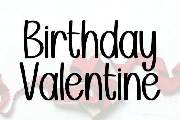 Birthday Valentine Font - Featured Image