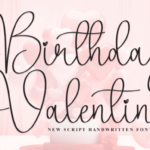 Birthday Valentine Font - Featured Image