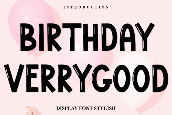 Birthday Verrygood Font - Featured Image
