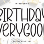 Birthday Verygood Font - Featured Image