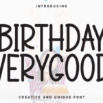 Birthday Verygood Font - Featured Image