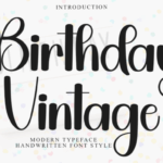 Birthday Vintage Font - Featured Image