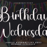 Birthday Wednesday Font - Featured Image
