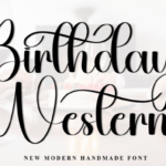 Birthday Western Font - Featured Image