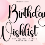 Birthday Wishlist Font - Featured Image