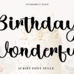 Birthday Wonderful Font - Featured Image