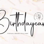 Birthdaycard Font - Featured Image
