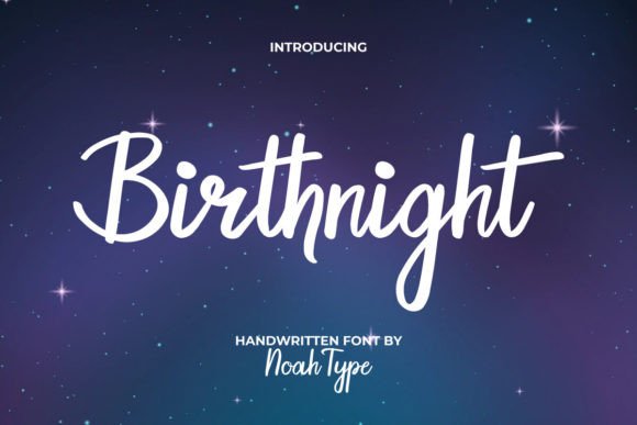 Birthnight Font - Featured Image