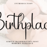 Birthplace Font - Featured Image