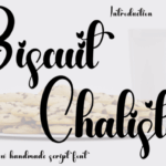 Biscuit Chalista Font - Featured Image