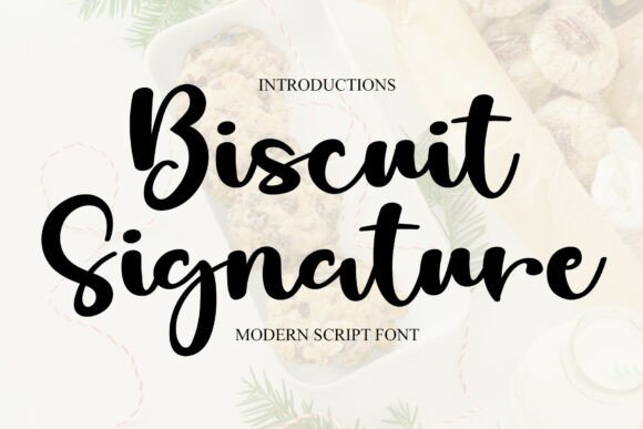 Biscuit Signature Font - Featured Image